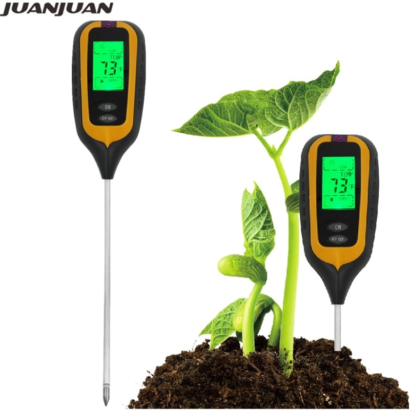2/3/4/5 in 1 Soil PH Meter Moisture Monitor Sunlight Intensity Temp Tester Soil Water PH Light Meter Garden Test Tool for Plants