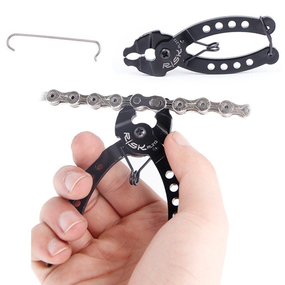 Corrente de bicicleta verificador mini mountain bike corrente ligação rápida ferramenta calibre pinças medida parafuso corrente gancho ciclismo acessórios