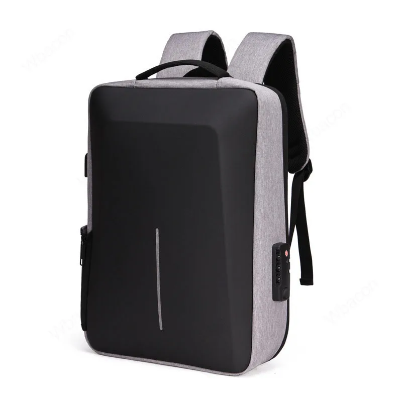Laptop Backpack Anti-theft Waterproof School Backpacks with USB Charging Travel Laptop Bag Hard Shell Computer Backpack 17 Inch: Navy Blue