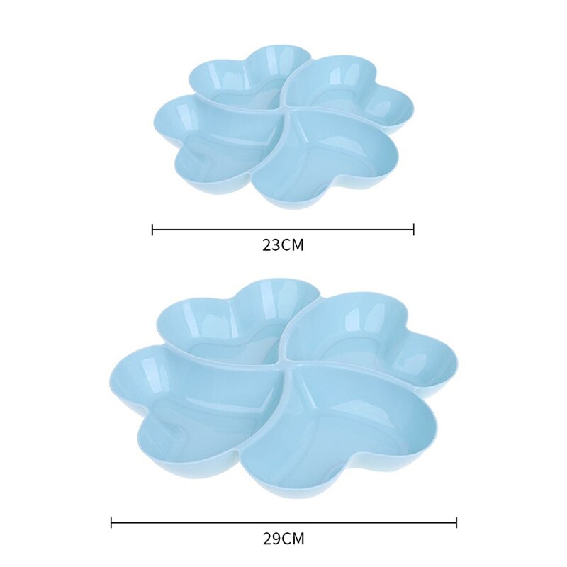 4-Compartment Appetizer Serving Tray Snack Plate Platter