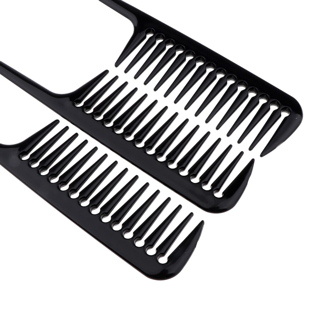 3Pcs Barber Plastic Hair Teasing Comb Lifting Back Combing Brush Rat Tail