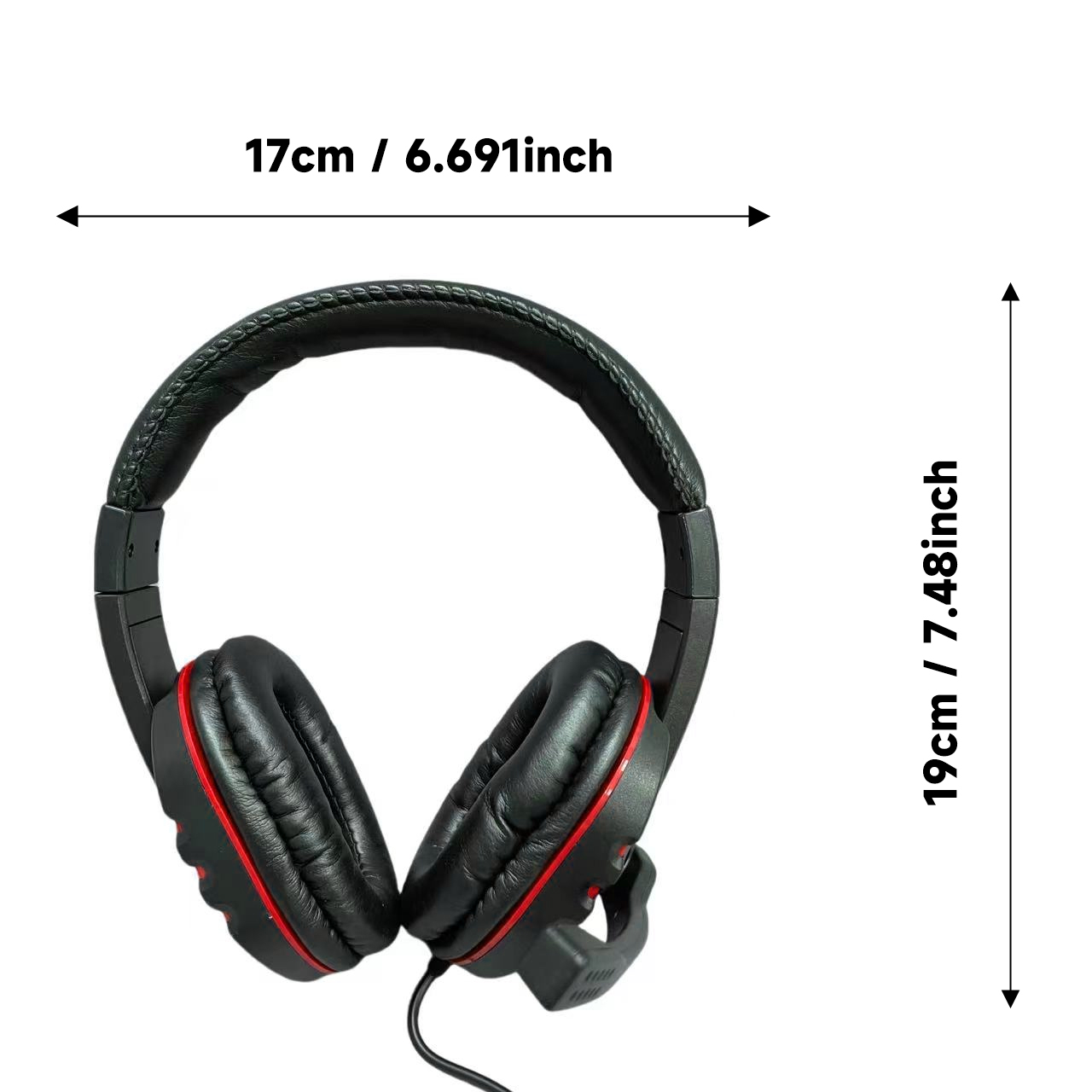 Cuffie Gaming Over-Ear - Headset Cablato con Microfono - Control Volume - 300g - per Laptop, Desktop, Dispositivi Gaming