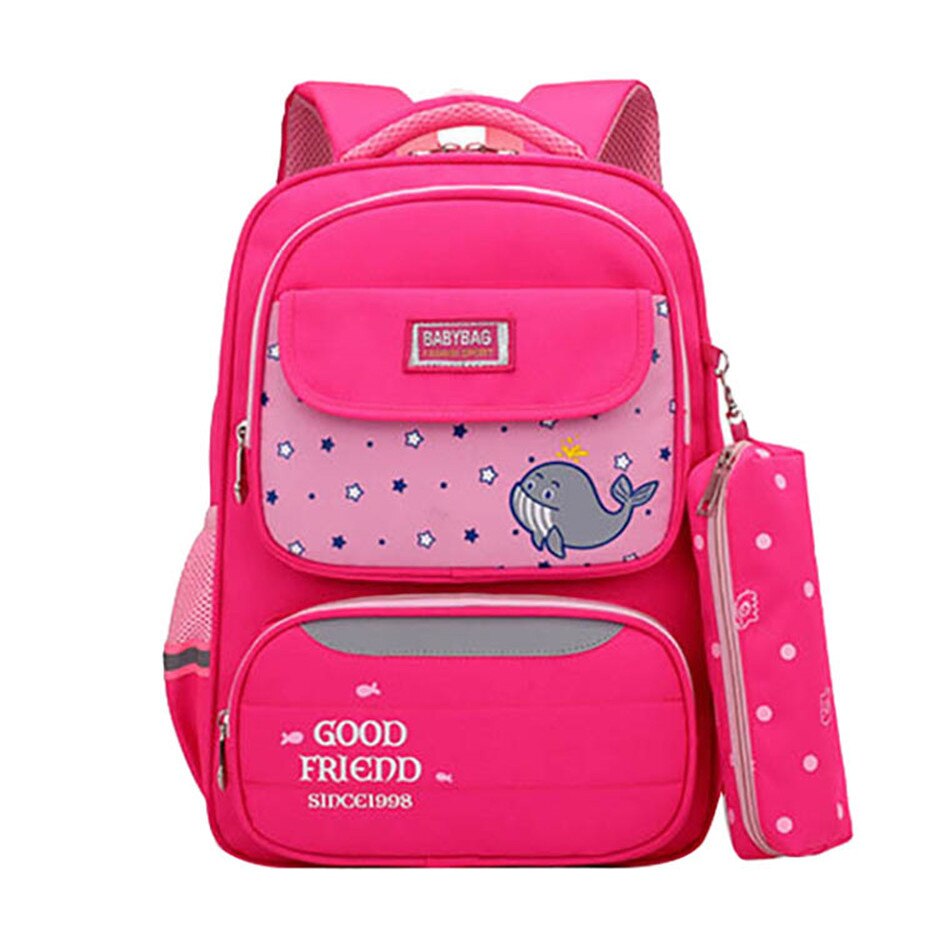 2020 Hot New Borse Da Scuola Per Le Ragazze Dei Ragazzi Zaini Impermeabili Bambino Sacchetto di Libro per bambini del Sacchetto di Spalla Satchel Zaino Zaino di Viaggio: rose red