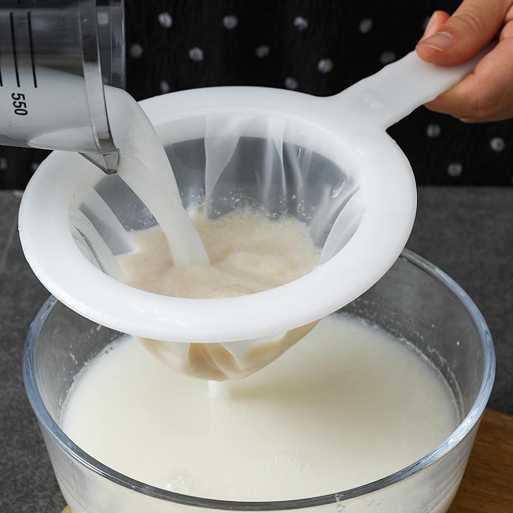 100/200/400 mesh køkken ultra-fint mesh filter filter nylon mesh ske til egnet til sojamælk kaffe mælk yoghurt