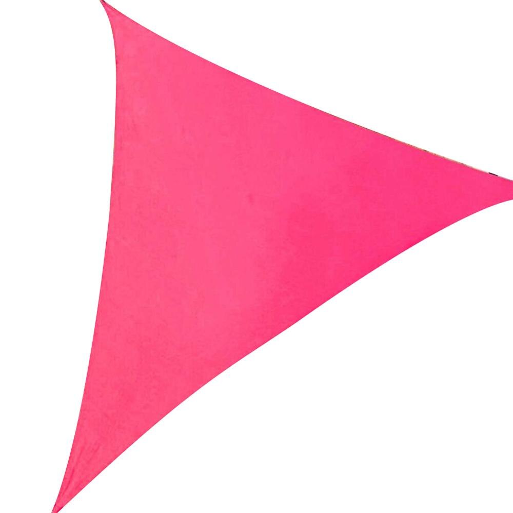 Awning Waterproof Canopy Tarp Triangle Sun Shelter Tent Trap Garden Canopy Sunshade Outdoor Camping Tents 타프: pink / 3*3M