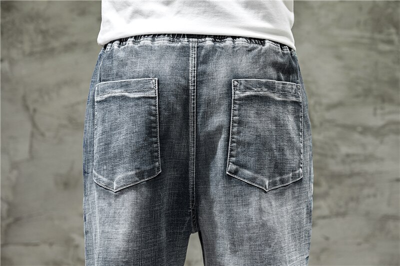 Sommer mænds læglange korte jeans afslappet løse elastiske denimshorts tøj til mænd ,y877