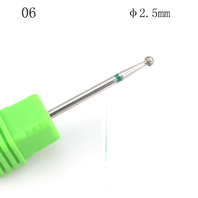 1Pcs Diamond Nail Drill Rotate Burr Bits Nail File Milling Cutter For Electric Manicure Machine Polish Remove Nail Art Tools: 6