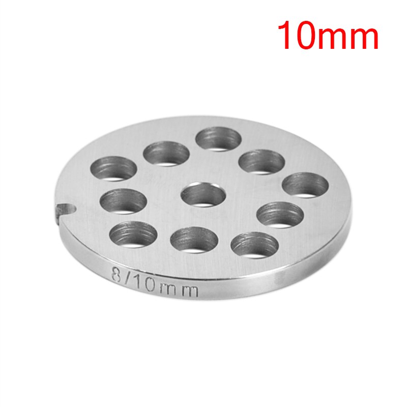 Type 8 Meat Grinder Plate Disc 3/4.5/6/10/12/16mm Stainless Steel Grinder Disc Machinery Parts: 10mm