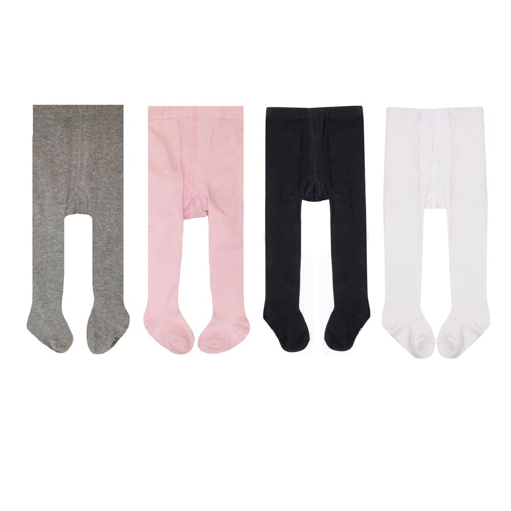 Collants printemps/automne pour bébés filles | Collants en coton doux, tricotés, pour nourrissons, 4 pièces/lot: 12M