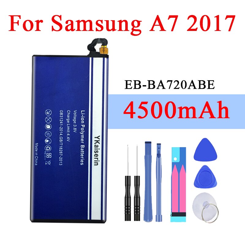 Batteria Per Samsung A3 A5 A7 2015 2016 2017 Edizione A300 A310 A320 A500 A510 A520 A700 A710 A720 EB-BA310ABE per la Galassia A8 A9: A7 2017 EB-BA720ABE