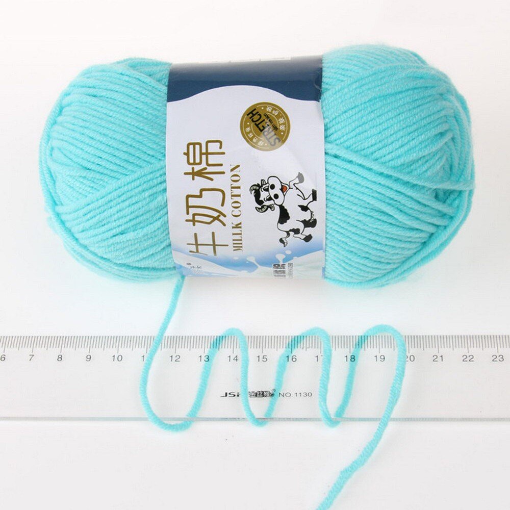 Navy blue Crochet Yarn Milk Cotton Knitting Yarn 1Pc 50g Soft Warm Baby Wool Yarn for Hand Knitting Supplies