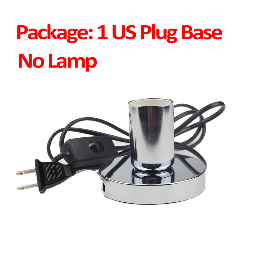 Lámpara de cuarzo UVC para desinfección hogar lámpara UV 220V 110V lámpara bactericida lámpara germicida E27 baño lámpara antibacteriana: 1 US Plug No Lamp / No Ozone