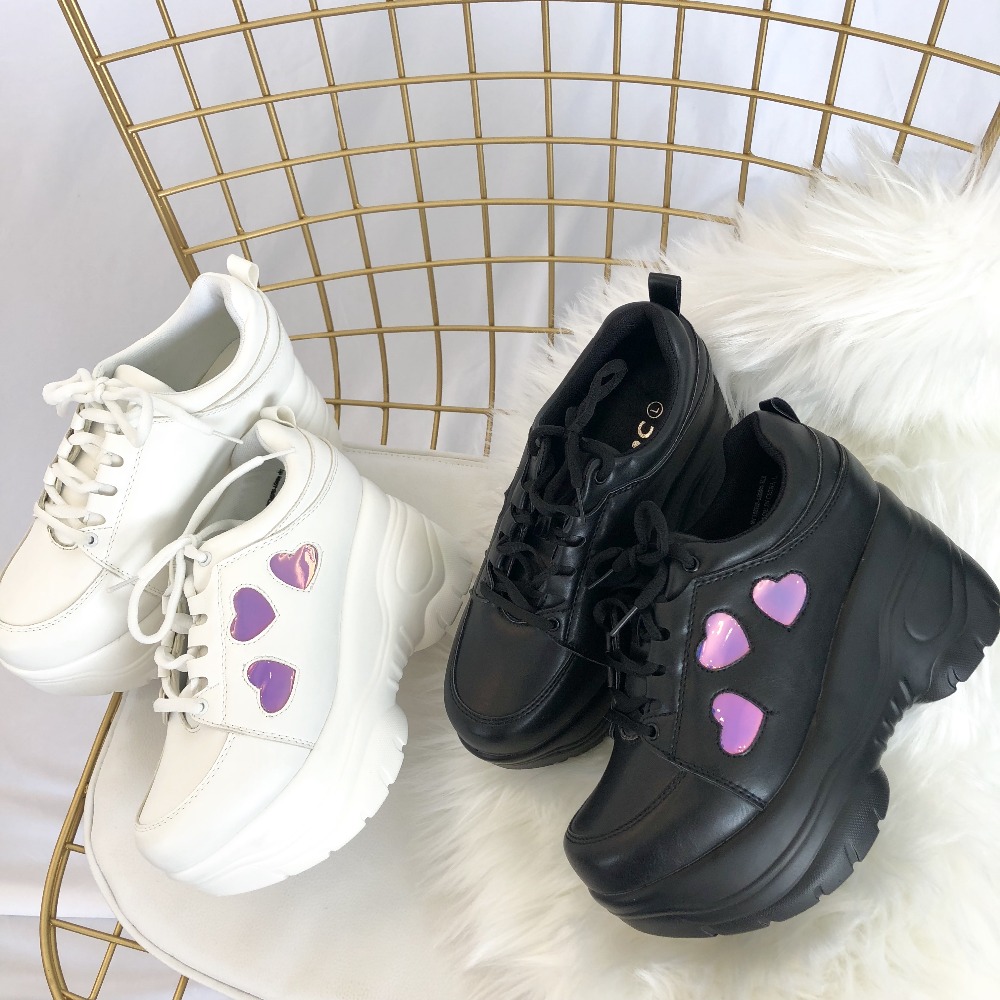Japonais doux Lolita baskets coeur femmes collège fille étudiants LOLITA chaussures à talons hauts plate-forme chaussures plate-forme éternuements tb003