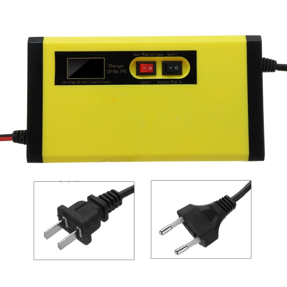 12V 8A Car Battery Charger Digital LCD Display Power Charging Pulse Repair Chargers Wet Dry Lead Acid Battery-chargers
