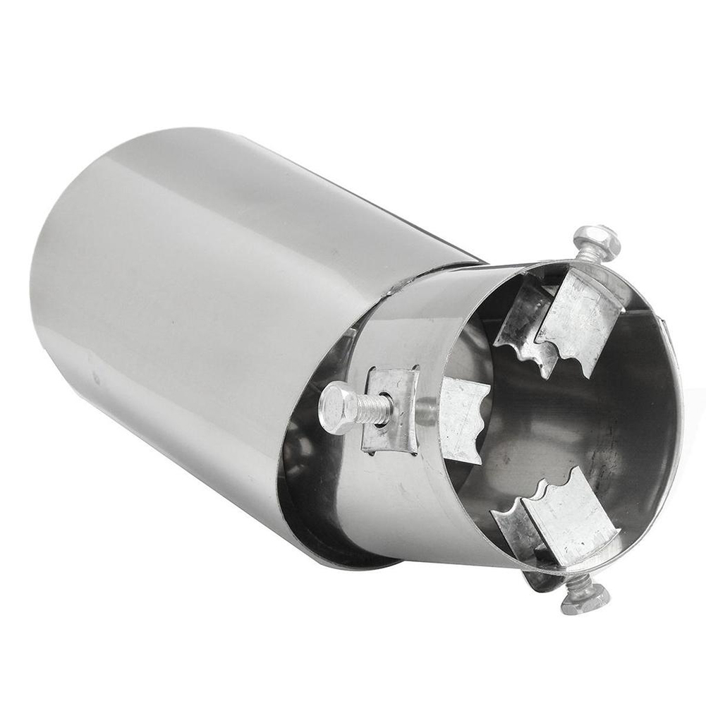 Universele Auto Uitlaat Uitlaat Rvs Ronde Auto Trim Achterlichten Throaty Uitlaatdemper Pijp