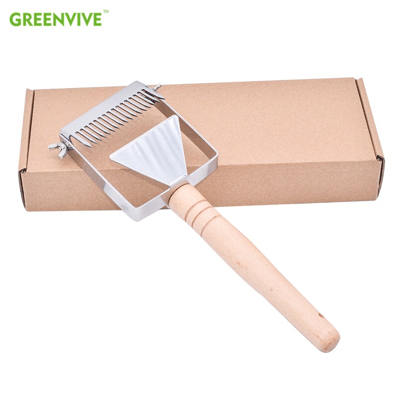 Beehive Tools Adjustable Direction Honey Uncapping Scraper Beekeeping Tool Stainless Steel Uncapping Fork Honey Forks