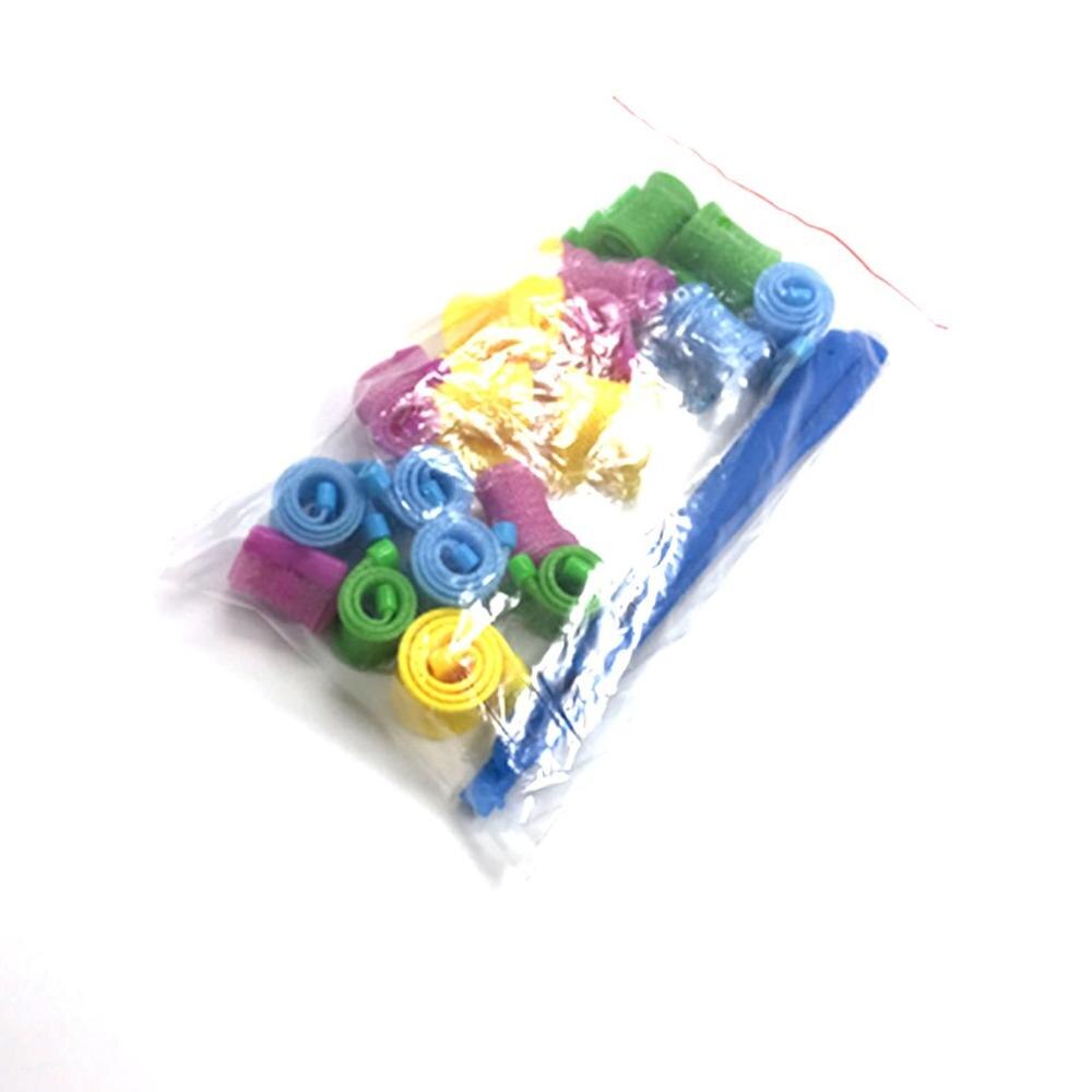 Rizador de pelo DIY, reciclable, sin daños químicos, circular mágico, rizador de cabello, herramienta para rizos en espiral, 18 Uds.