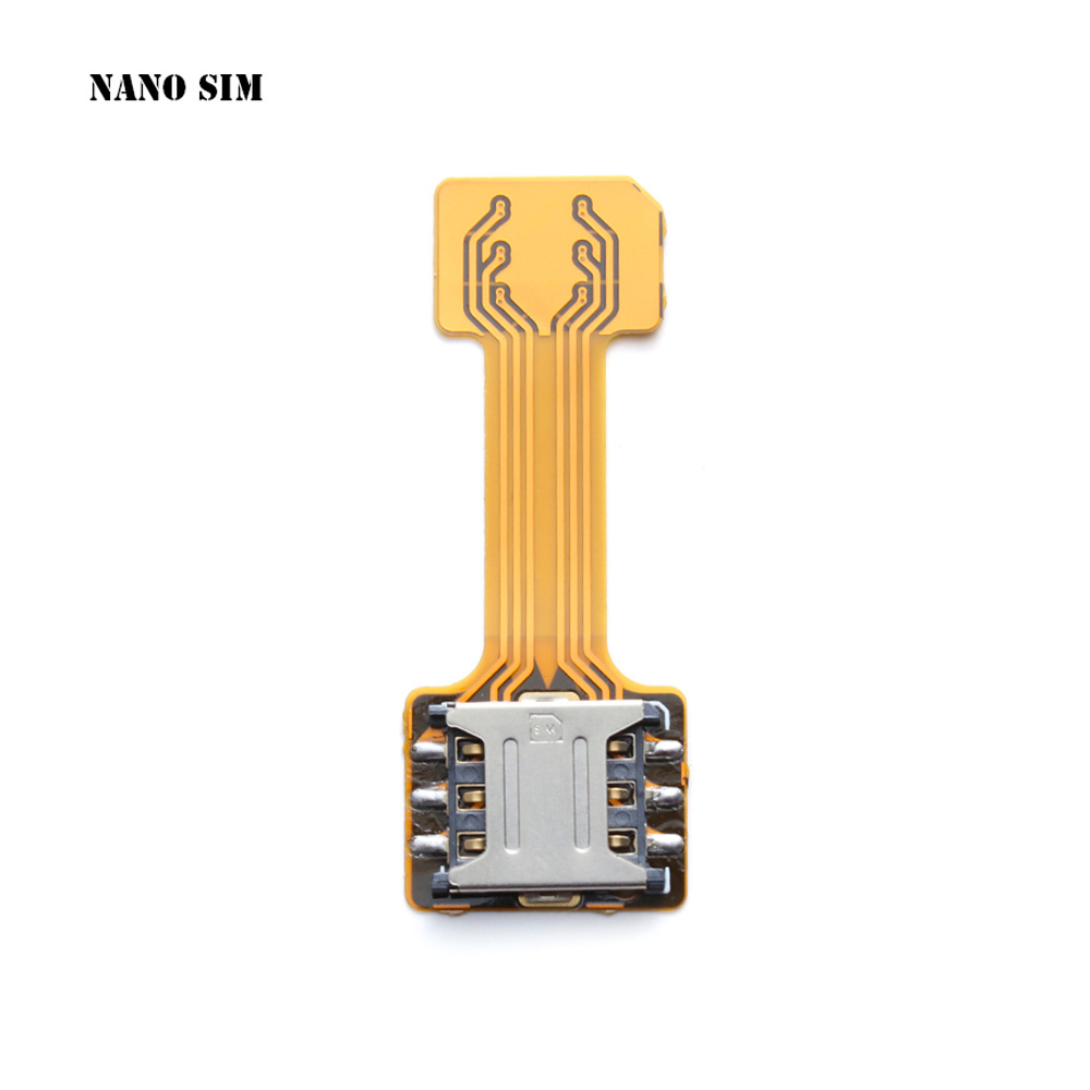 Universal Dual SIM Card Adapter TF Hybrid Sim Slot Micro SD Extender Nano Cato Android Moblie Phone Accessories: Nano Sim