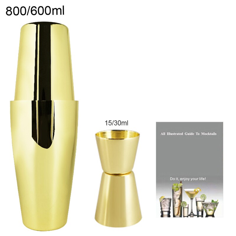 3-12 sztuk Boston Shakers Rose Shaker do koktajli ze stali nierdzewnej mikser wina 550ml 800/600ML zestaw barmański akcesoria barowe Dropshipping: G 800 600ml Shaker3