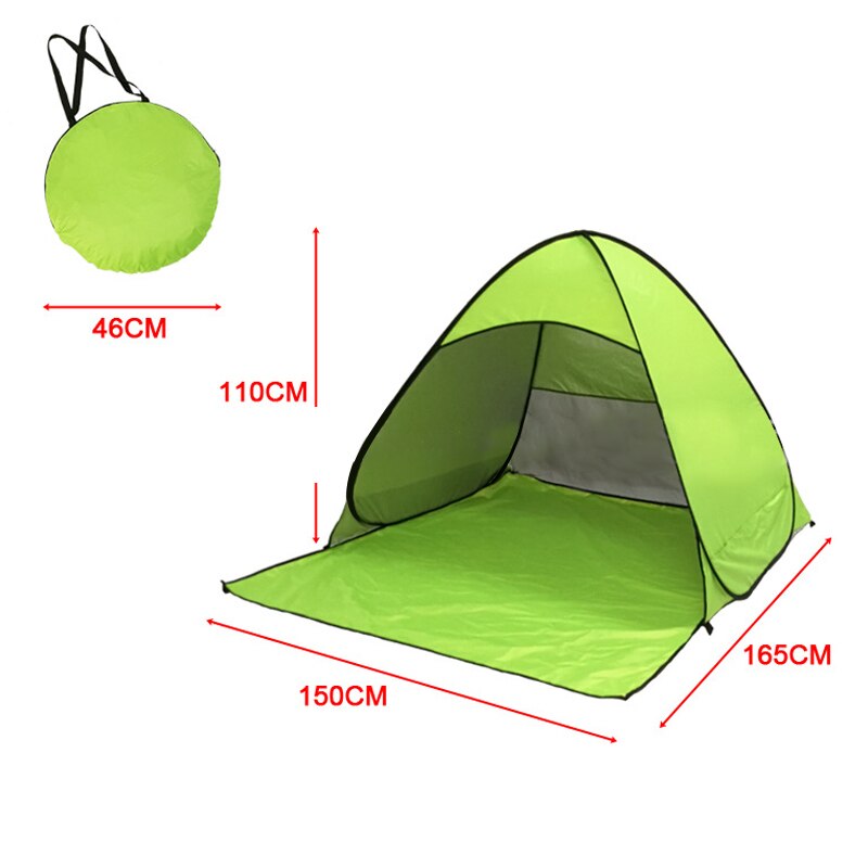 Tenda da sole automatica s tenda da spiaggia tende Pop-Up tenda da sole UV tenda da spiaggia leggera tenda da spiaggia per escursioni all'aperto