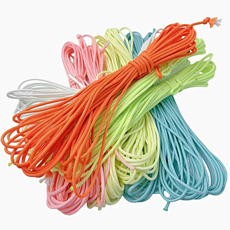 10M Paracord 550 Camping Survival Glow Touw Lanyard Edc Gloeiende Parachute 9 Deelt Outdoor Koord Accessoires Klimmen Wandelen