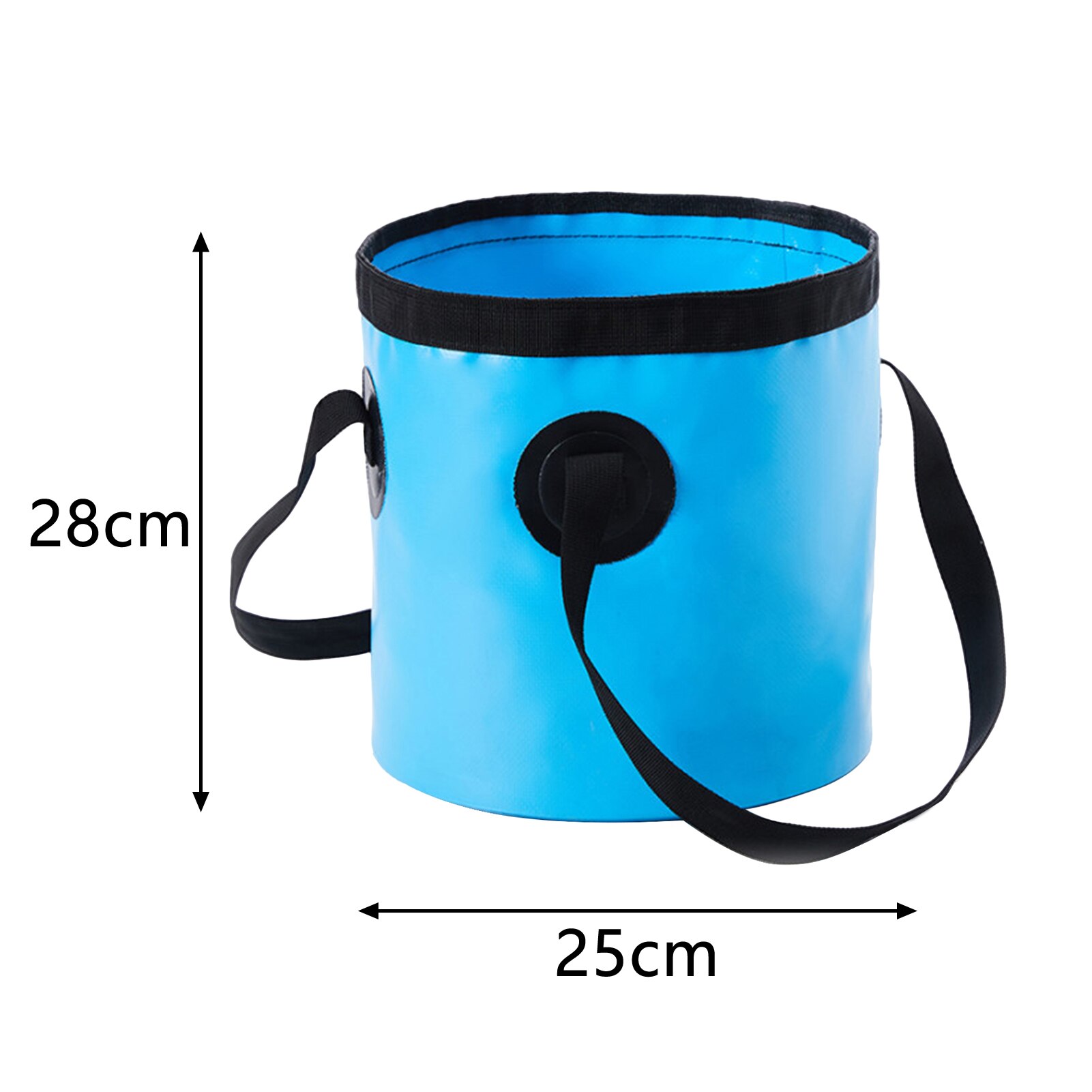 Cubo plegable de gran capacidad de 10L/20L, contenedor de almacenamiento de agua para viaje, Picnic y Camping, impermeable de PU