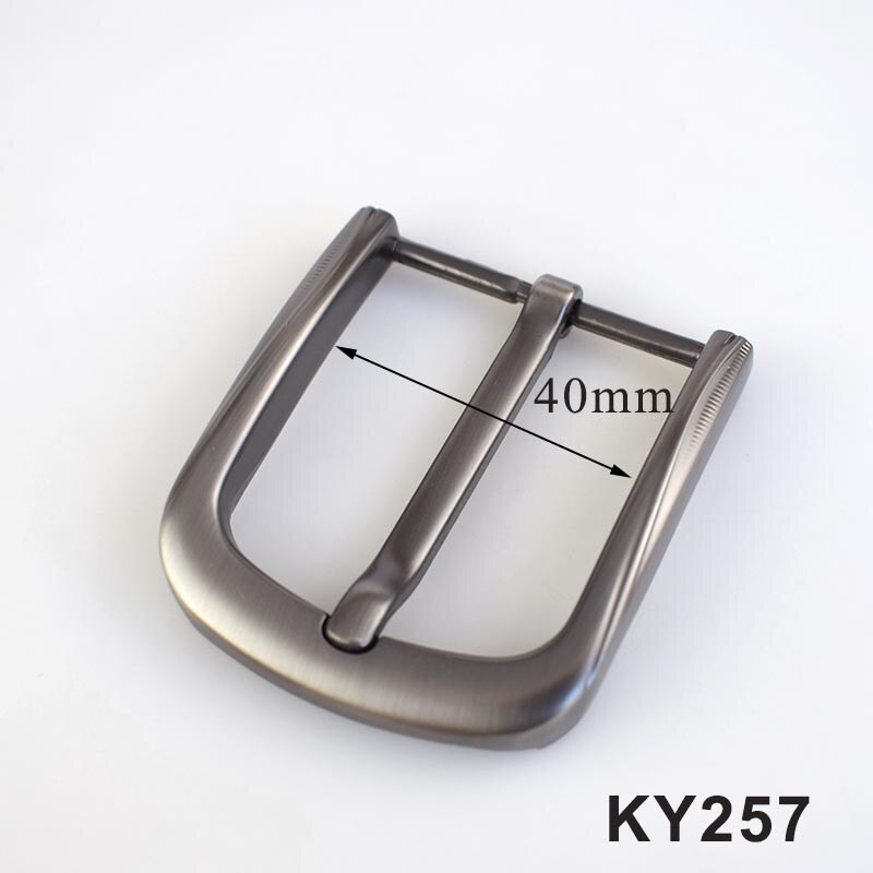 Meetee-hebillas de cinturón con pasador de Metal para hombre y mujer, hebillas de cinturón de 35/40mm, para manualidades de cuero, accesorios de decoración para Vaqueros, 1/2/5 Uds.: 2Pcs / KY257