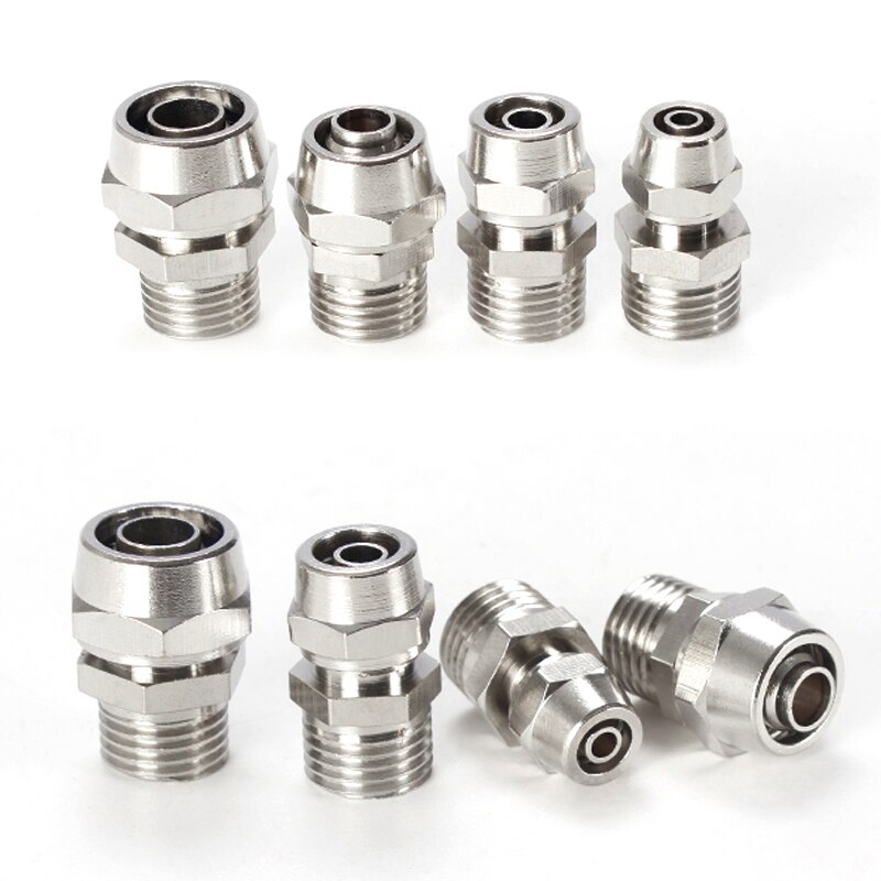 Pneumatisches Drosselventil SL6-01 – 50 Stück, 6 Mm Anschluss, 1/8 Zoll, Messing, Für Druckluft & Vakuum