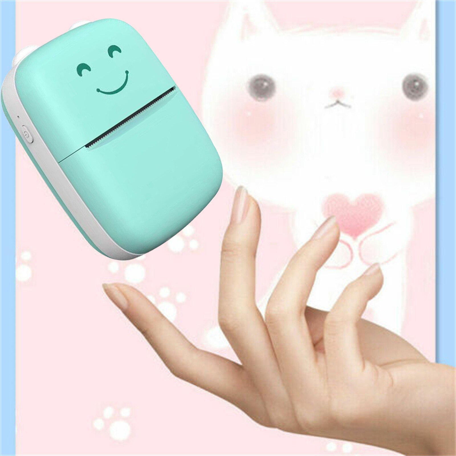 Przenośna termiczna drukarka fotograficzna Bluetooth Inkless mini kieszonkowa drukarka Foto okna IOS android miękkie etui ochrona telefonu komórkowego