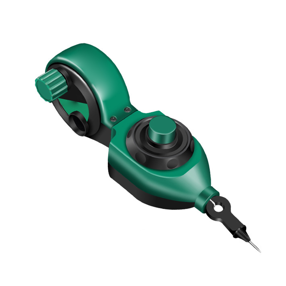 1pc träbearbetningsverktyg snickare manuell bläckmarkör ritstång med 50m kritlinjer träbearbetningsritstång bläckfontänmärkningsverktyg: Indigo