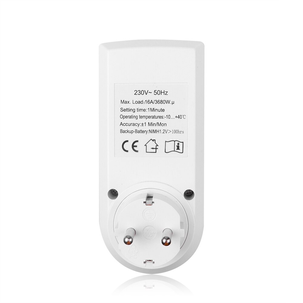 Digital Weekly Programmable Timer Switch Electrical 7 Day 24 Hour Power Socket For Kitchen Tool