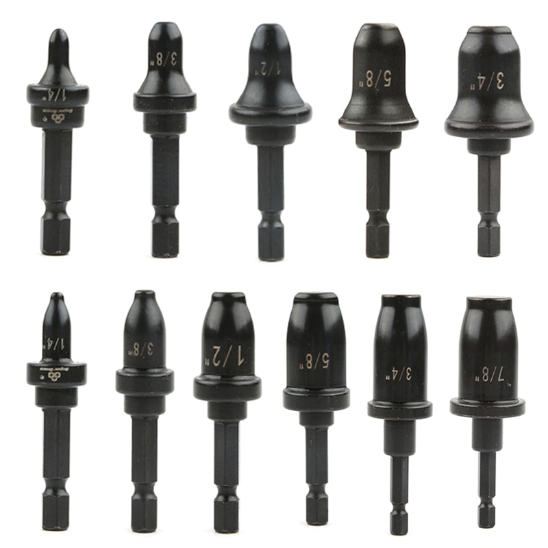 Air Conditioner Copper Pipe Tool Round Handle Tube Expander Drill Bit Repairing with 1/2 3/4 5/8 7/8 Bits
