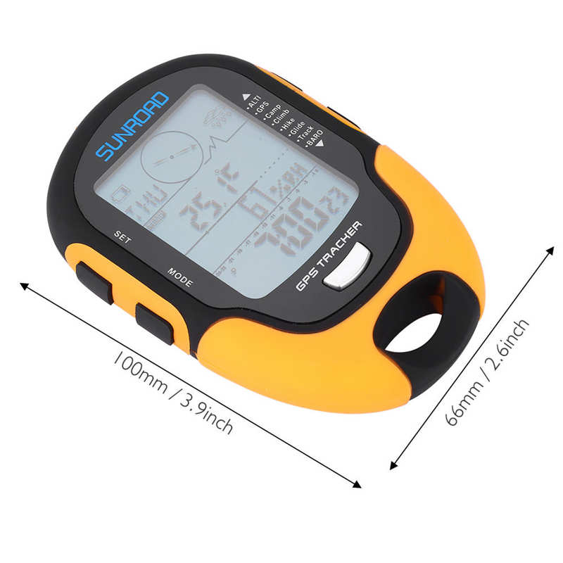 SUNROAD FR500 FR510 Handheld GPS Navigation Empfänger Tragbare Handheld Digital Höhenmesser Barometer Kompass Lokalisierer: FR510 mit GPS