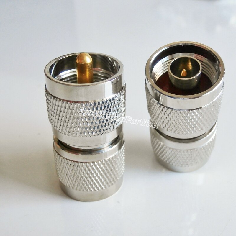 1Pcs N Male plug to UHF PL-259 PL259 Male Straight Radio RF adapter connector