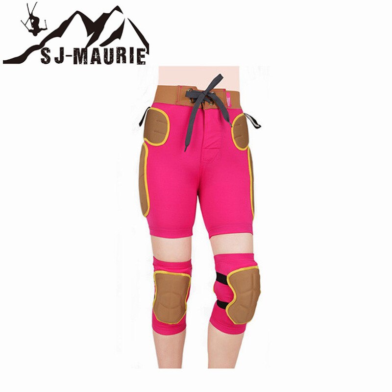 Wonen Professionelle Radfahren Skifahren Wandern Basketball Hüfte Knie Pads einstellen Protektoren Neopren Atmungs Schwamm Windel Knie befestigen