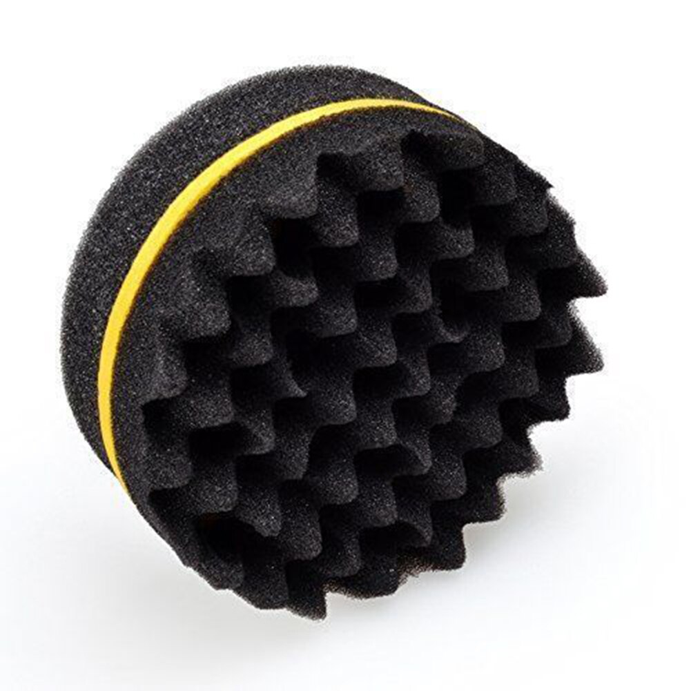 Salon barbier vague Double face cheveux éponge brosse pour redoute bobine Locs Curl torsion multi-trous Curl vague outils de coiffure