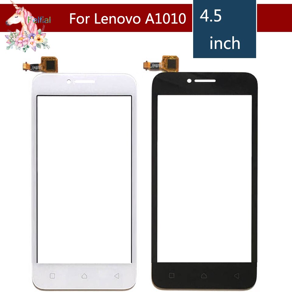 4,5 "para Lenovo un plus A1010 1010 A1010a20 LCD Digitalizador de pantalla táctil de vidrio exterior reemplazo del panel de la lente