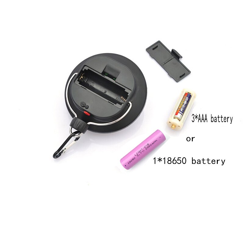 60 led draagbare buiten binnen camping lantaarn tent licht camping hanglamp voor 1 x 18650/3 xaaa op batterijen