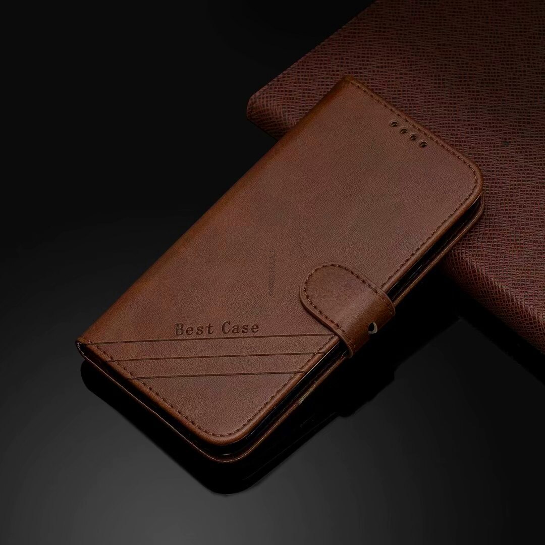 For Huawei Honor 8 Lite Case Leather Flip Case sFor Funda Huawei Honor8 Lite Honor 8Lite Honor8Lite Cases Magnetic Wallet Cover: Brown