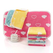 Gedruckt baby kissen handtuch baumwolle fünf-schicht gaze kinder handtuch baumwolle kissen handtuch schweiß-absorbent atmungsaktive kissen handtuch