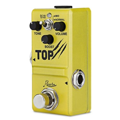 Rowin LN-318 guitarra Booster Pedal Mini analógico Vintage Boost Effect pedales para guitarra Mid Normal 2 modos: Default Title