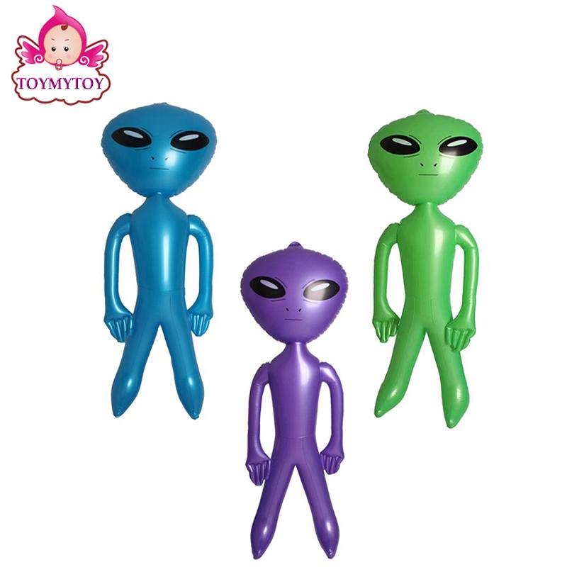 1Pc Milieubescherming Pvc Opblaasbare Alien Halloween Bar Decoraties