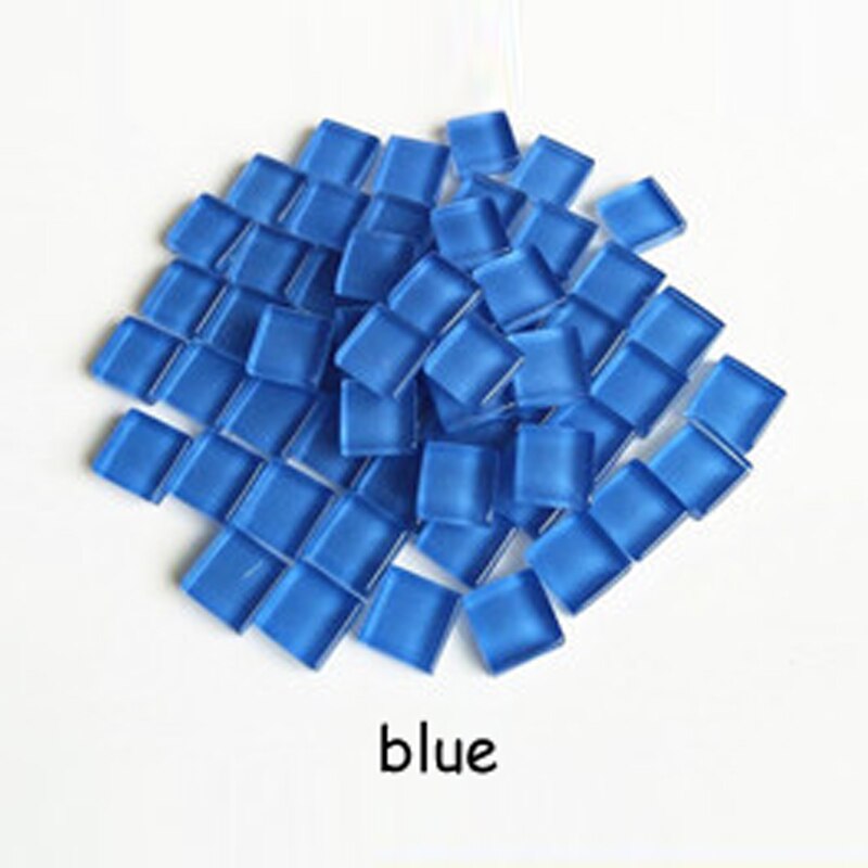 Micro Glas Tiny Mini Mozaïek Tegel DIY Hobby Kinderen Handgemaakte Crystal Gratis Stone Craft Materiaal Creativiteit: Blauw