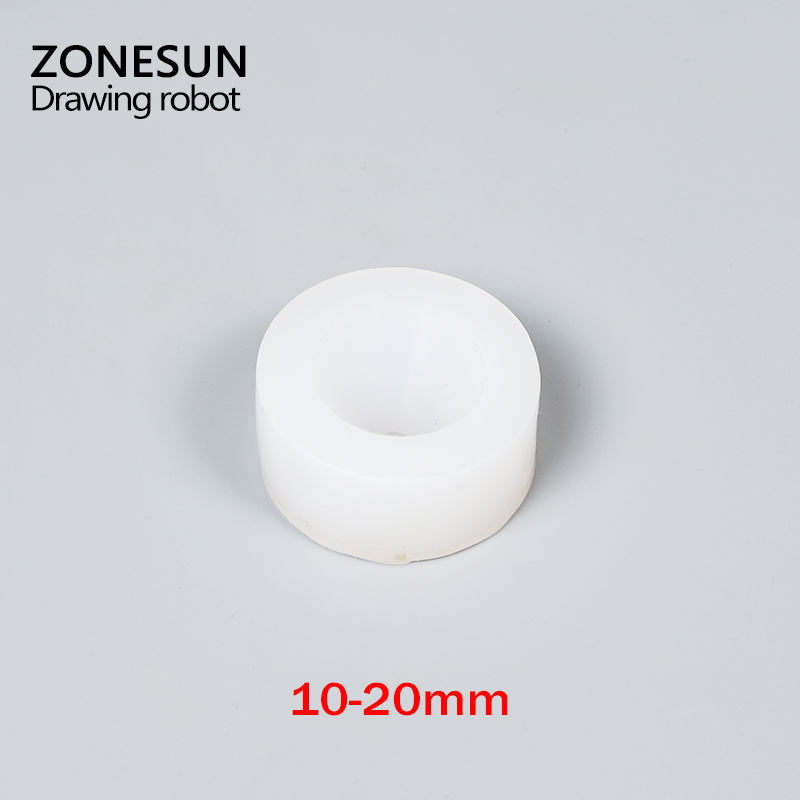 ZONESUN Cap screwing chuck, bottle cap adoptor of capping machine, silicone capping chuck,10-50mm, anti-wear