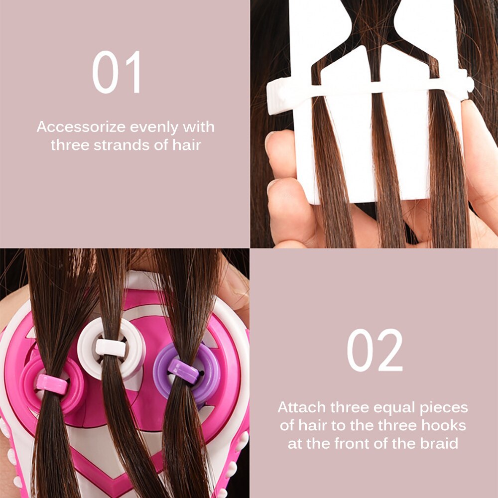 DIY Hair Knitting Machine Kid Braid Hair Tools Electric Automatic Twist Knitting Hair Trimmers Weave Roll Twisted Xmas Girl