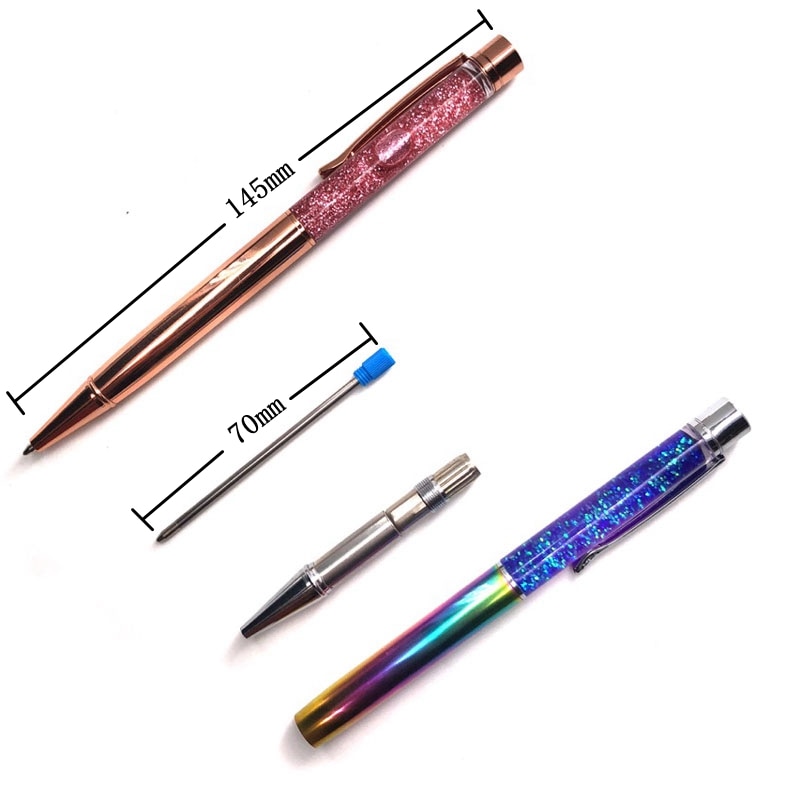 Beautiful Metal Ballpoint pen Luxury Gold Foil Ballpoint Pen for Writing Stationery School Office Supplies