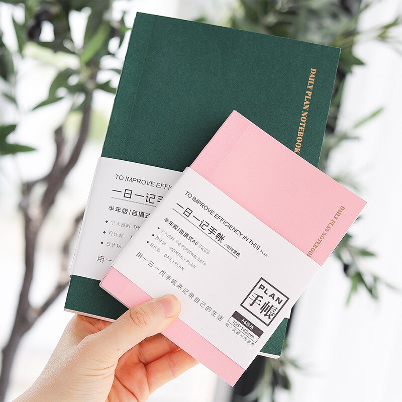 DIY Undated Time Management Agenda A5 Planner Book 224P DIY Monthly Daily Book