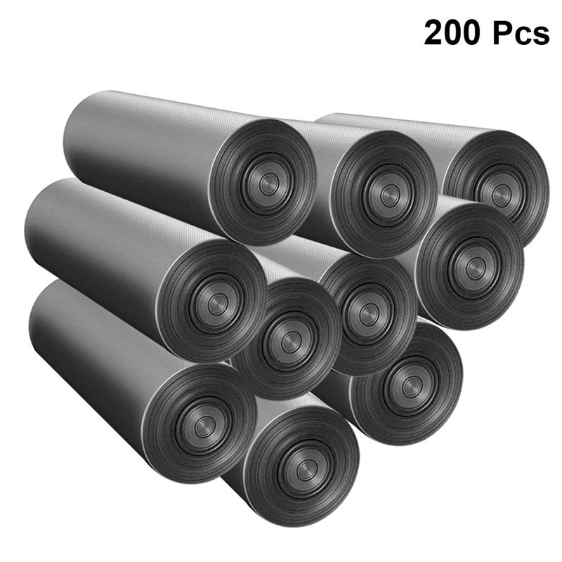 10 rullaa  of 200 kpl kertakäyttöisiä roskapusseja litteä suu auki roskapussit roskapussit paksuus roskapussit kotitoimistoon