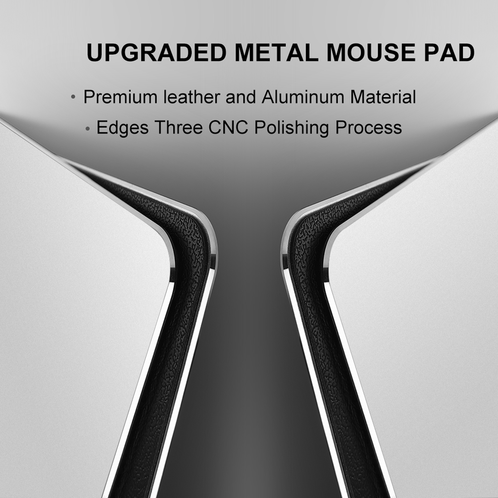 Tapis de souris métallique en aluminium, dur, lisse, magique, fin, étanche, Double face, contrôle rapide et précis, pour le bureau et la maison