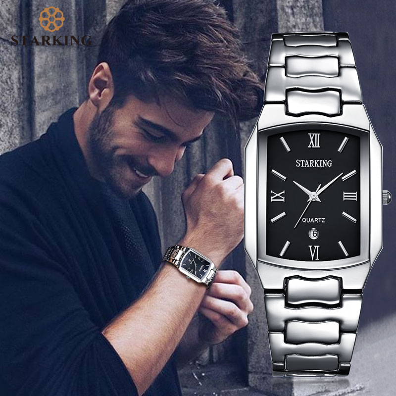STARKING-relojes de cuarzo con movimiento japonés para hombre, reloj masculino de cuarzo con movimiento japonés, de famosa, informal, a la , BM0605,